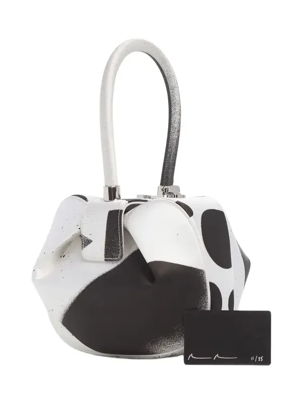 Adam Pendleton x Gabriela Hearst Nina Bag in Black & White Satin № 11 Adam Pendleton x Gabriela Hearst Nina Bag in Black & White Satin № 11