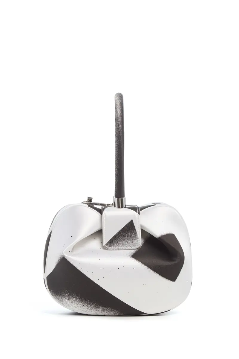 Gabriela Hearst Adam Pendleton x Gabriela Hearst Nina Bag in Black & White Satin № 10 | Thumbnail 5 Gabriela Hearst Adam Pendleton x Gabriela Hearst Nina Bag in Black & White Satin № 10 | Thumbnail 5