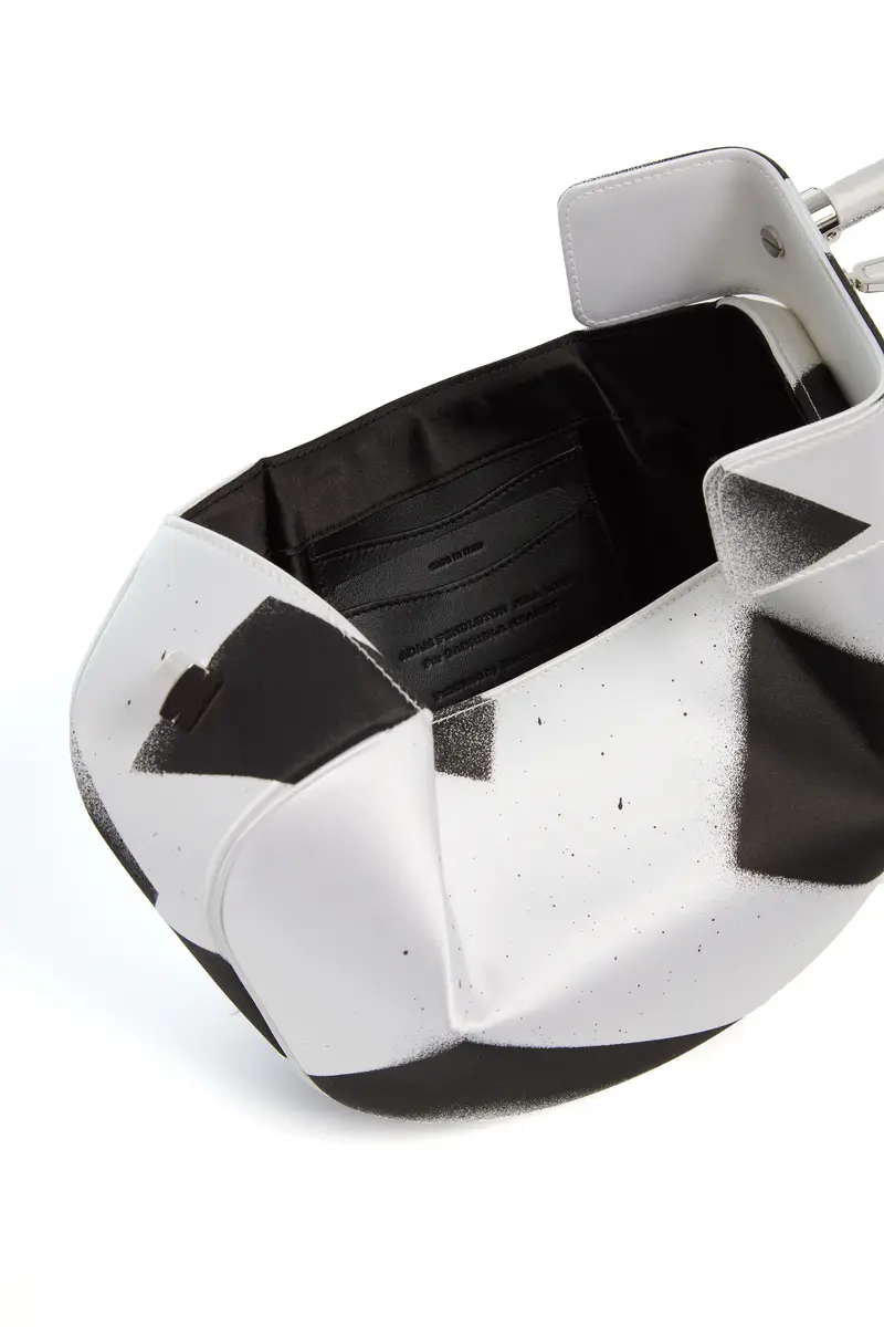 Gabriela Hearst Adam Pendleton x Gabriela Hearst Nina Bag in Black & White Satin № 10 | Thumbnail 7 Gabriela Hearst Adam Pendleton x Gabriela Hearst Nina Bag in Black & White Satin № 10 | Thumbnail 7