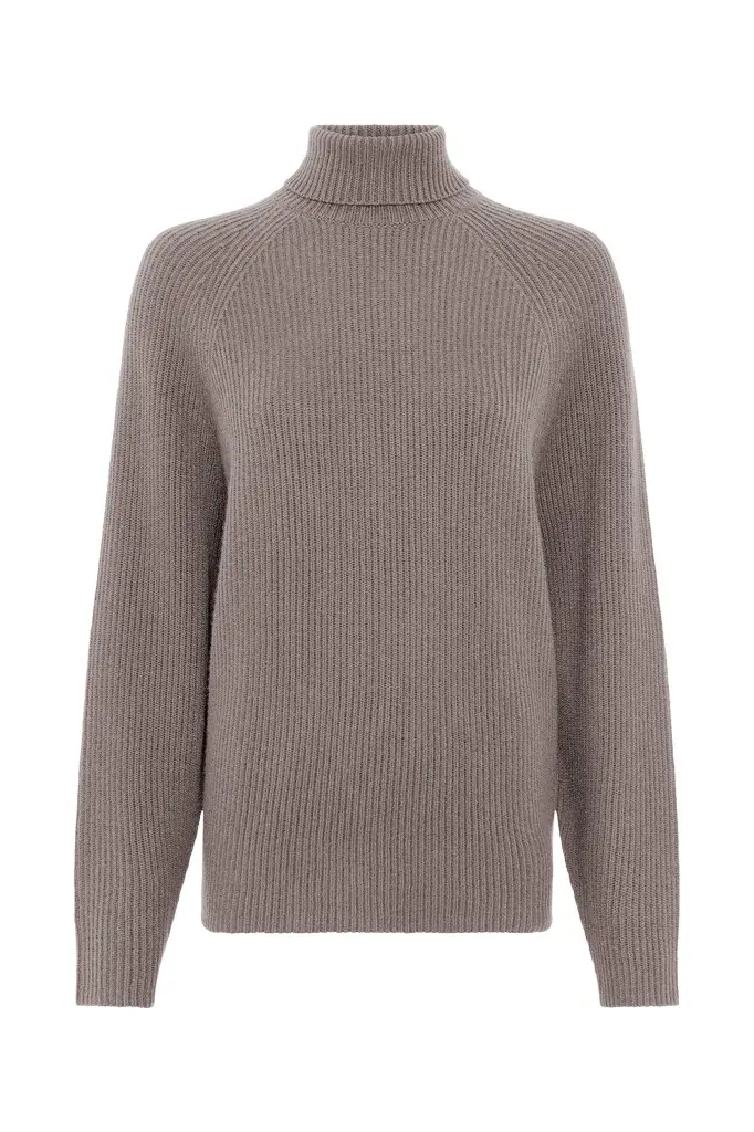 Wigman Knit Turtleneck in Walnut Cashmere Wigman Knit Turtleneck in Walnut Cashmere