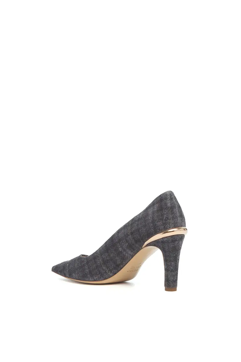 Gabriela Hearst Edwina High Heel Stiletto Pump in Charcoal Multi Suede Houndstooth | Thumbnail 3 Gabriela Hearst Edwina High Heel Stiletto Pump in Charcoal Multi Suede Houndstooth | Thumbnail 3