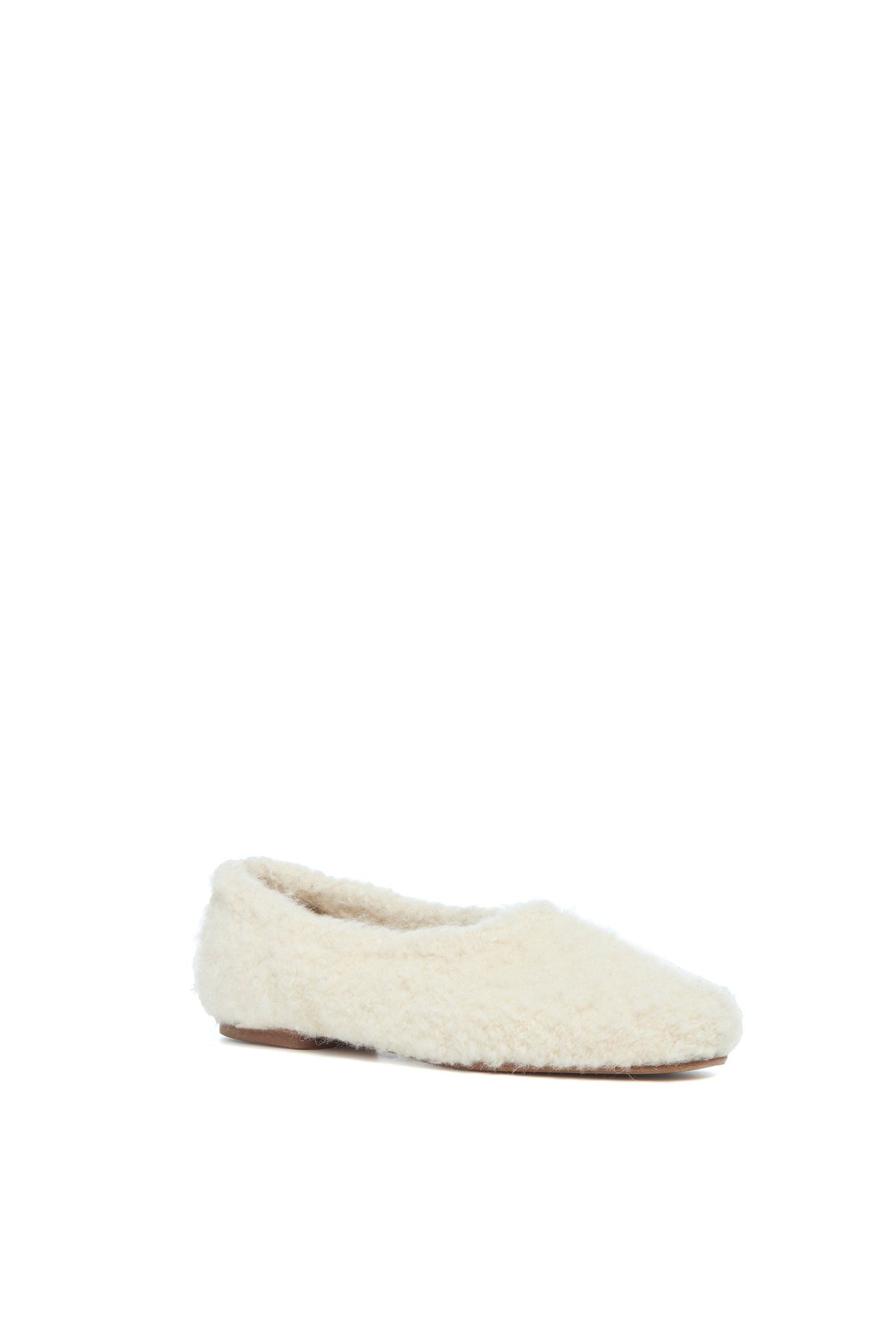 Gabriela Hearst Emperor Flat Shoe in Ivory Silk Cashmere Boucle | Thumbnail 3 Gabriela Hearst Emperor Flat Shoe in Ivory Silk Cashmere Boucle | Thumbnail 3
