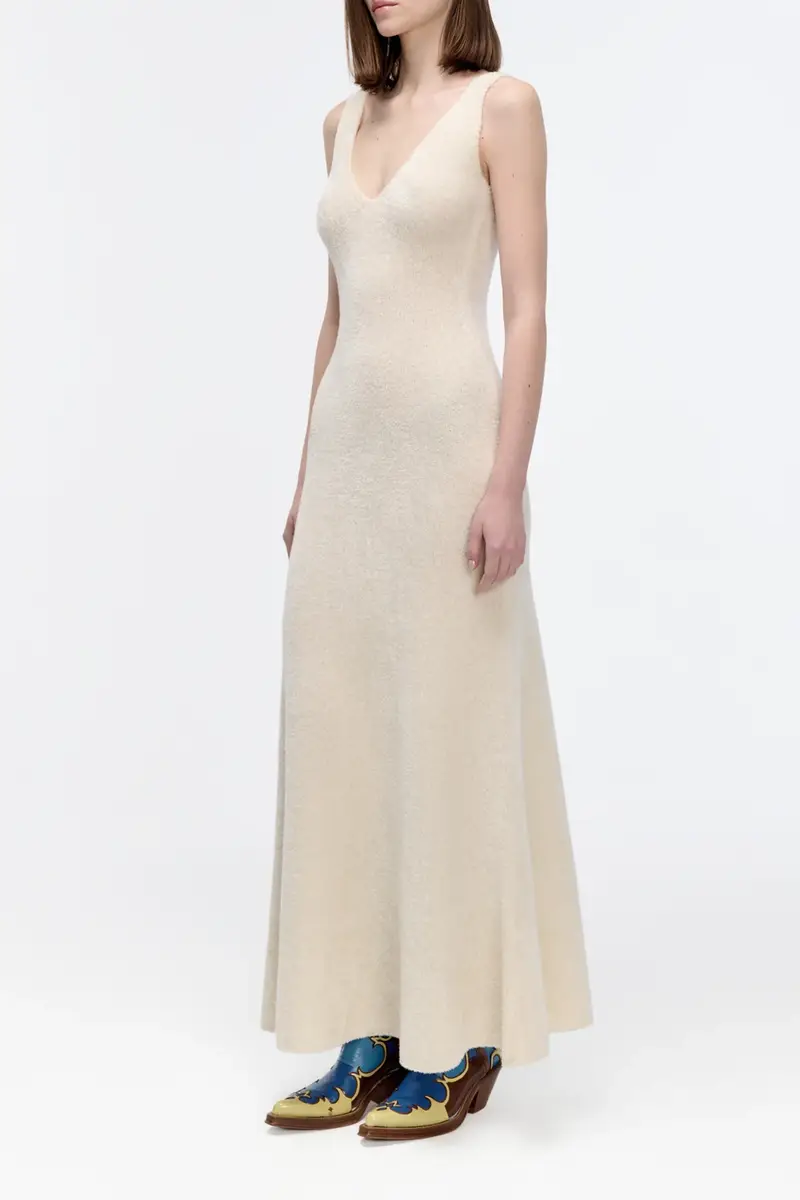 Gabriela Hearst Lady Hall Knit Slip Dress in Ivory Silk | Thumbnail 4 Gabriela Hearst Lady Hall Knit Slip Dress in Ivory Silk | Thumbnail 4