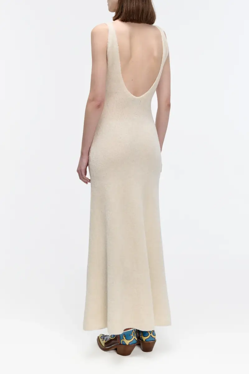 Gabriela Hearst Lady Hall Knit Slip Dress in Ivory Silk | Thumbnail 5 Gabriela Hearst Lady Hall Knit Slip Dress in Ivory Silk | Thumbnail 5