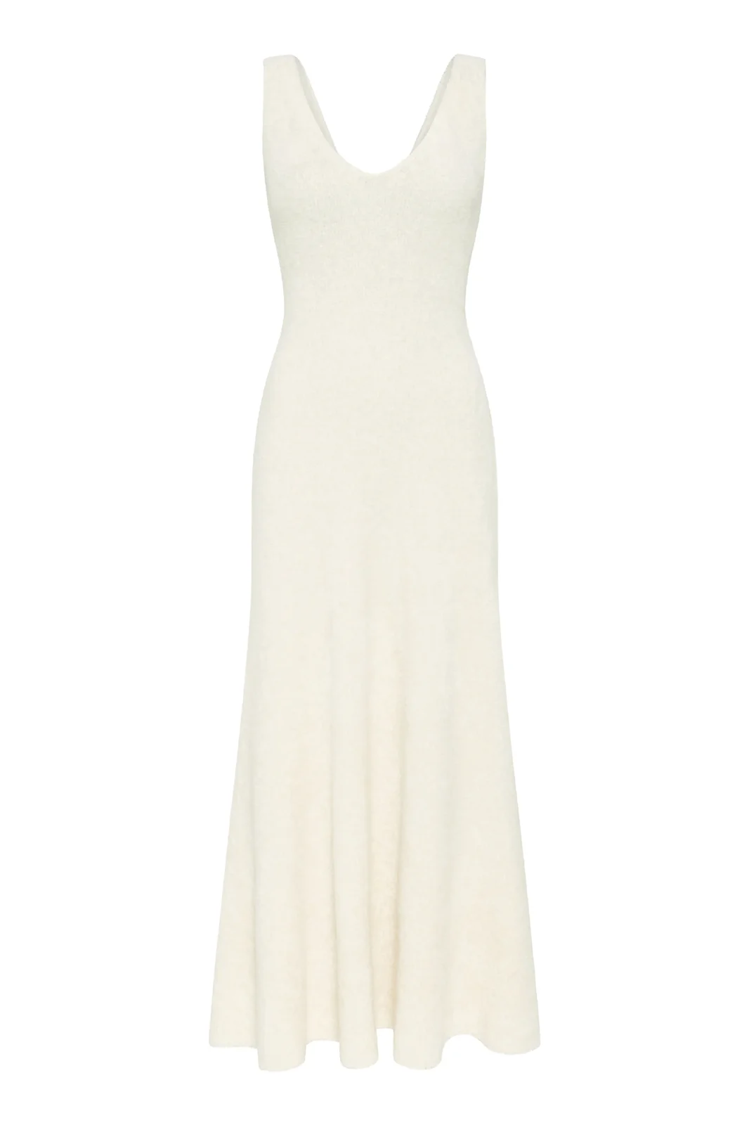 Gabriela Hearst Lady Hall Knit Slip Dress in Ivory Silk
