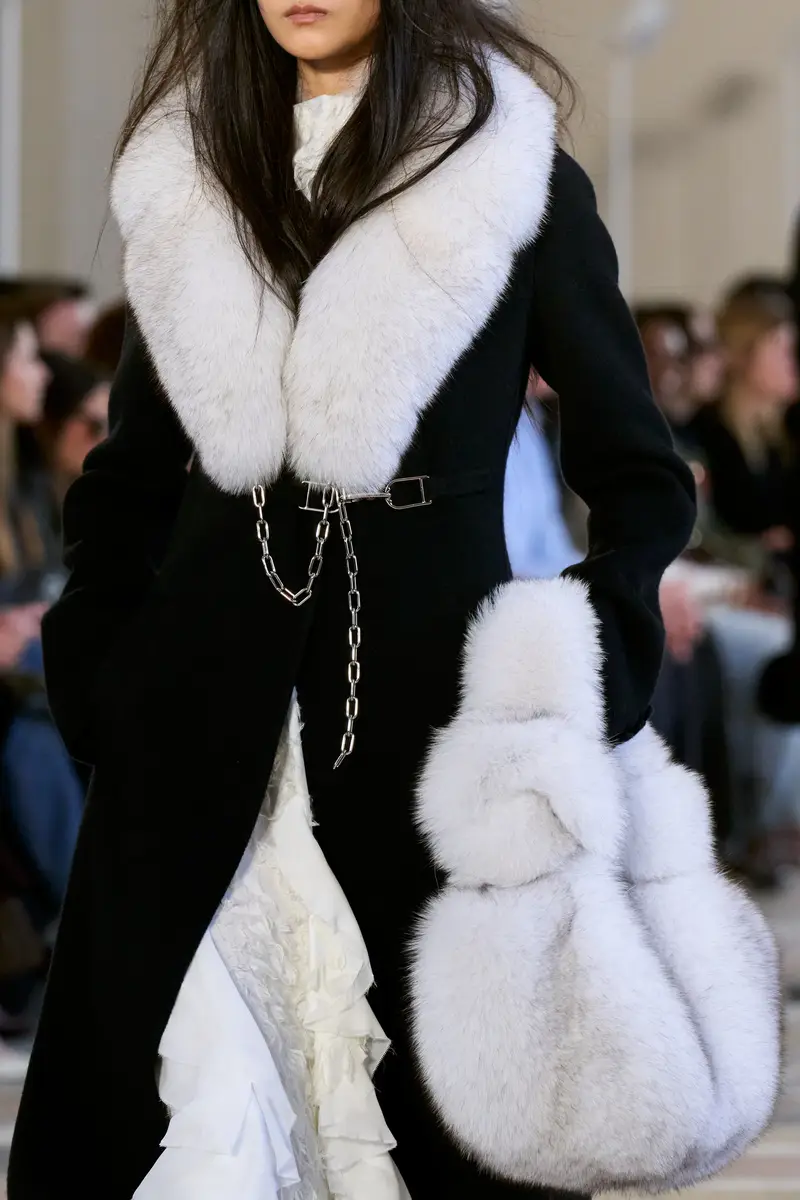 Gabriela Hearst Demeter Coat Collar in White Recycled Fur | Thumbnail 2 Gabriela Hearst Demeter Coat Collar in White Recycled Fur | Thumbnail 2