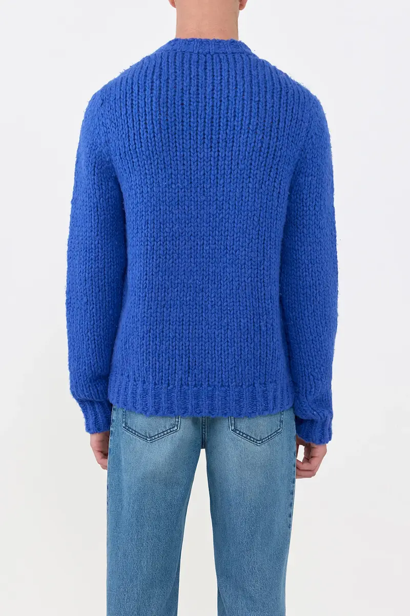 Gabriela Hearst Lawrence Knit Sweater in Cobalt Welfat Cashmere | Thumbnail 4 Gabriela Hearst Lawrence Knit Sweater in Cobalt Welfat Cashmere | Thumbnail 4