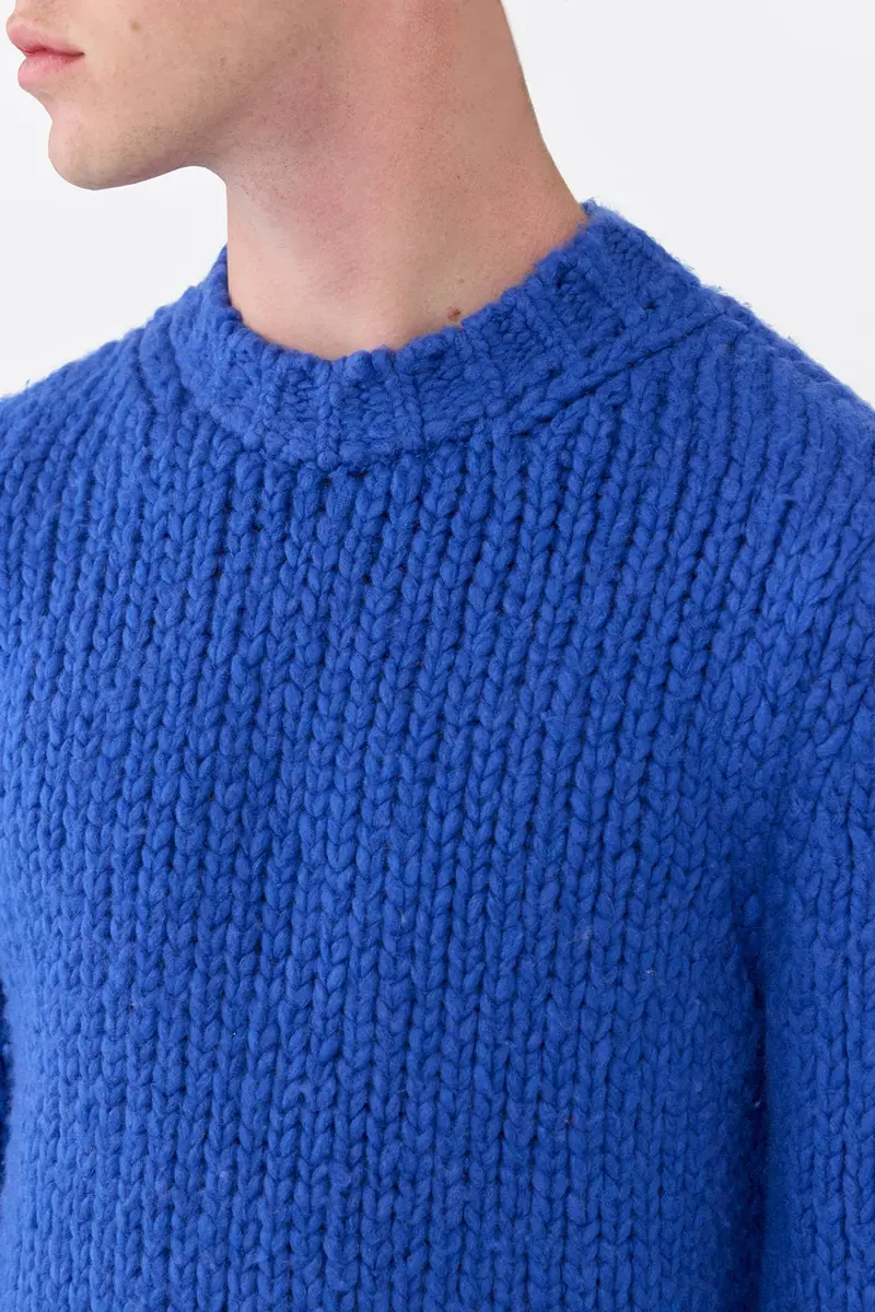 Gabriela Hearst Lawrence Knit Sweater in Cobalt Welfat Cashmere | Thumbnail 5 Gabriela Hearst Lawrence Knit Sweater in Cobalt Welfat Cashmere | Thumbnail 5