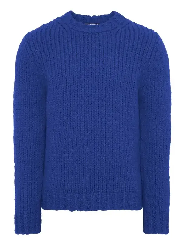 Lawrence Knit Sweater in Cobalt Welfat Cashmere