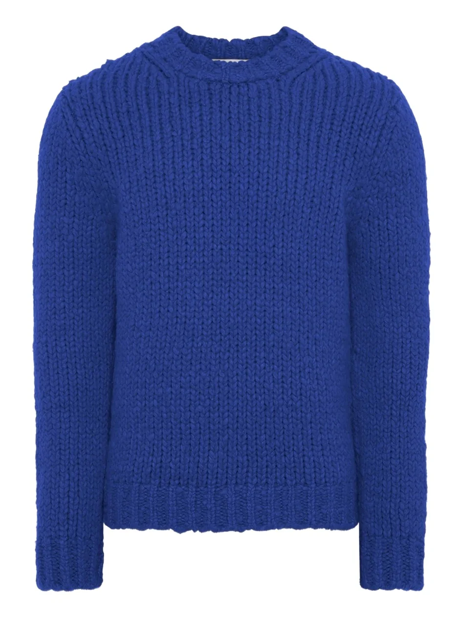 Gabriela Hearst Lawrence Knit Sweater in Cobalt Welfat Cashmere