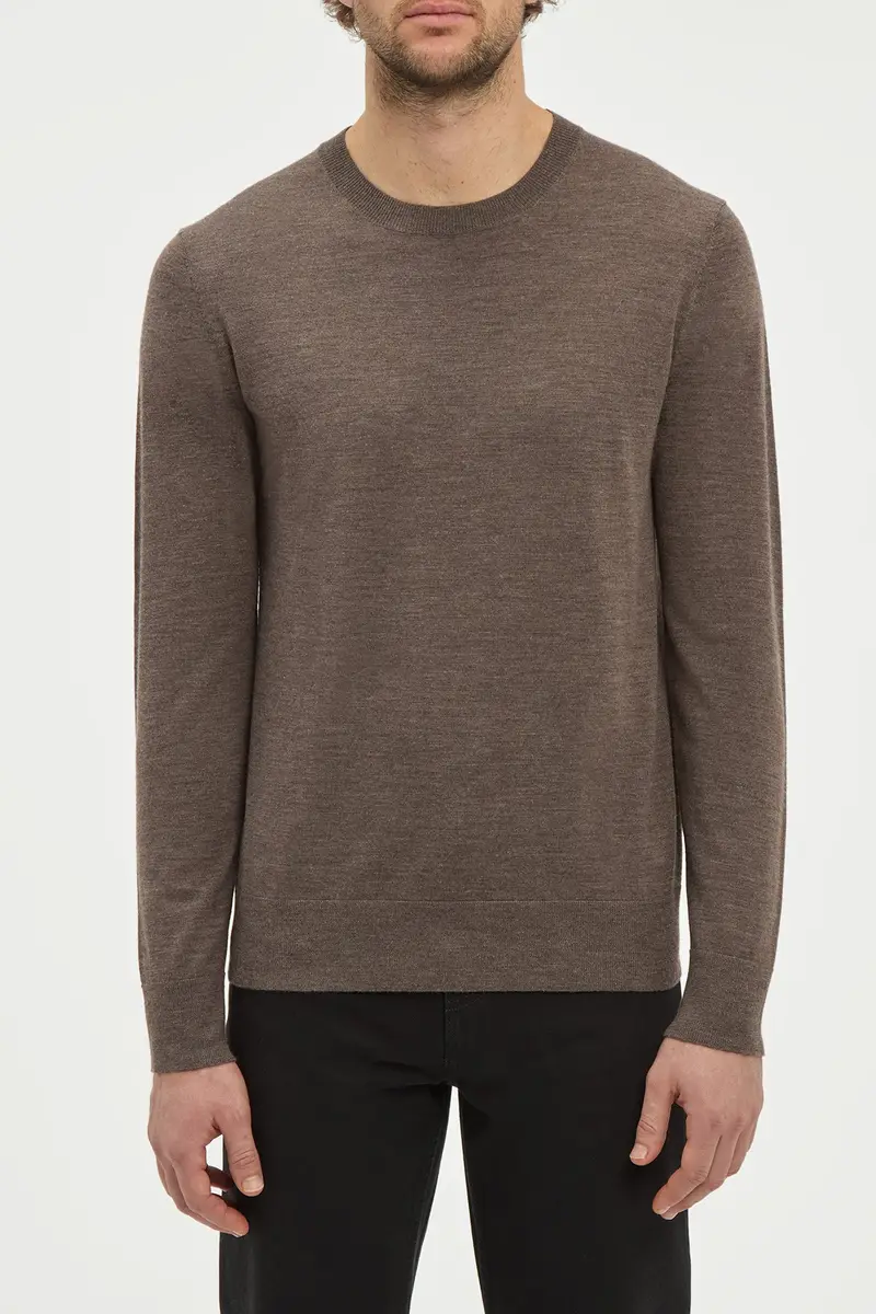 Gabriela Hearst Palco Knit Sweater in Walnut Merino Wool | Thumbnail 2