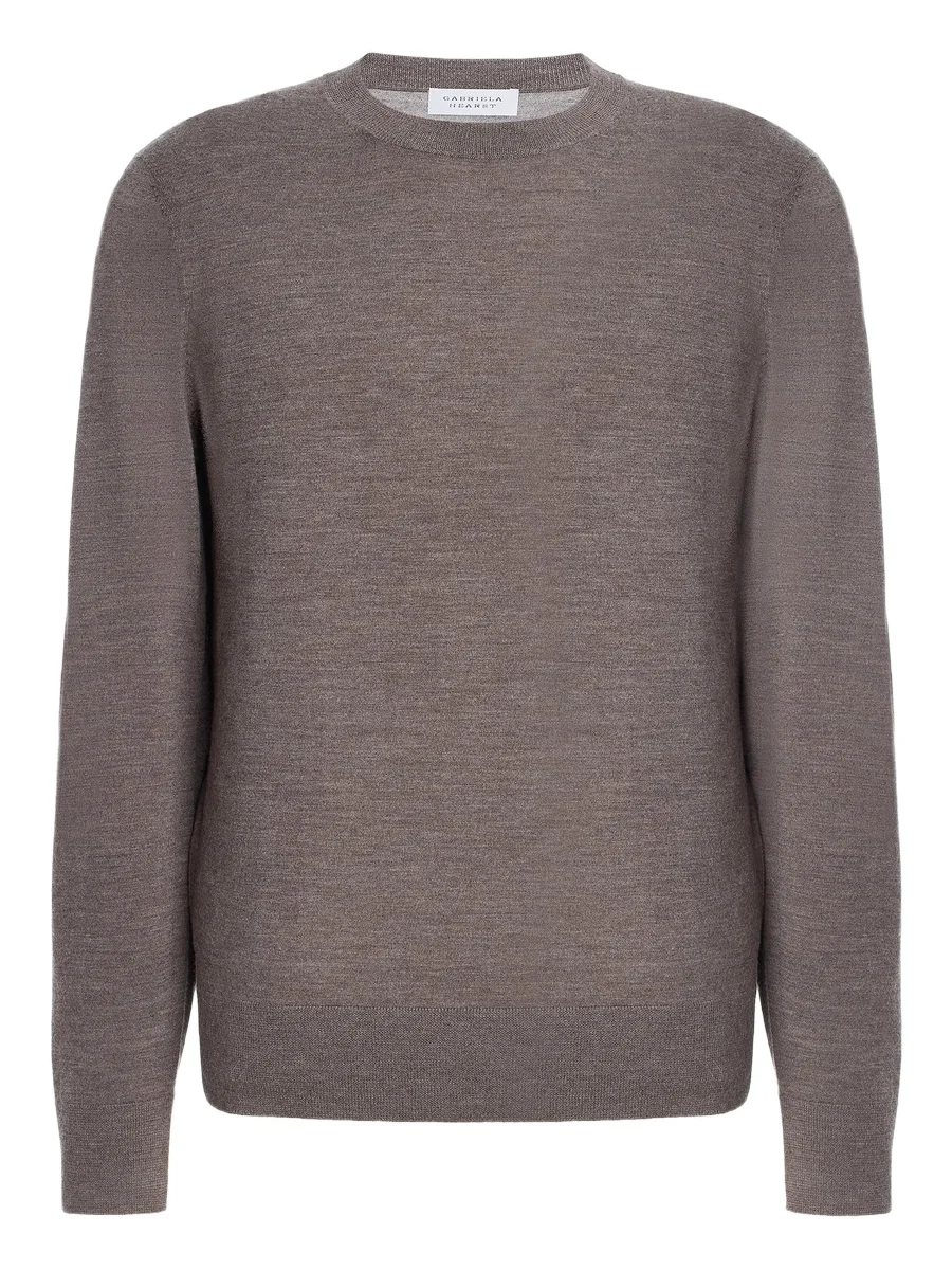 Gabriela Hearst Palco Knit Sweater in Walnut Merino Wool