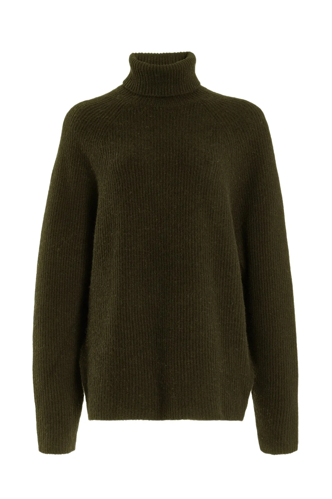 Wigman Knit Turtleneck Sweater in Olive Cashmere Wigman Knit Turtleneck Sweater in Olive Cashmere