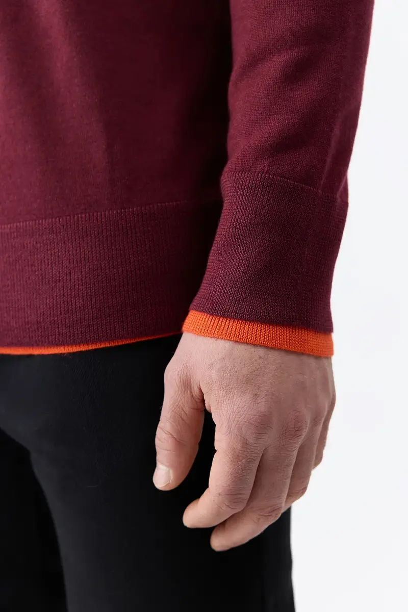 Gabriela Hearst Wells Reversible Knit Sweater in Bordeaux & Spice Cashmere Silk | Thumbnail 6 Gabriela Hearst Wells Reversible Knit Sweater in Bordeaux & Spice Cashmere Silk | Thumbnail 6