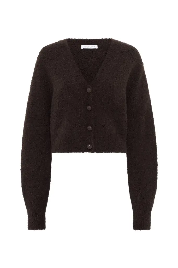 Tenet Knit Cardigan in Chocolate Cashmere Alpaca Silk Tenet Knit Cardigan in Chocolate Cashmere Alpaca Silk