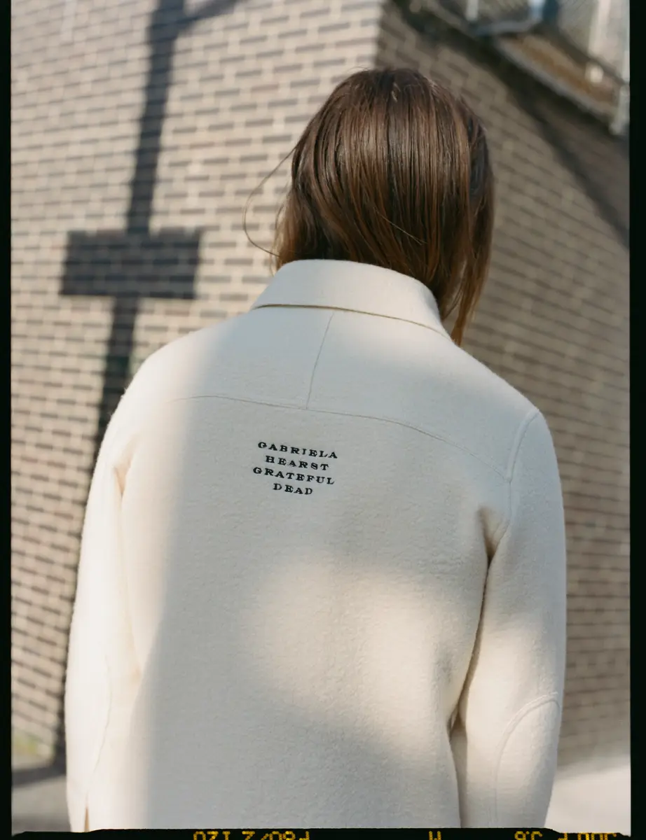 Gabriela Hearst John Austin Shirt in Ivory Double-Face Recycled Cashmere Felt | Thumbnail 4 Gabriela Hearst John Austin Shirt in Ivory Double-Face Recycled Cashmere Felt | Thumbnail 4