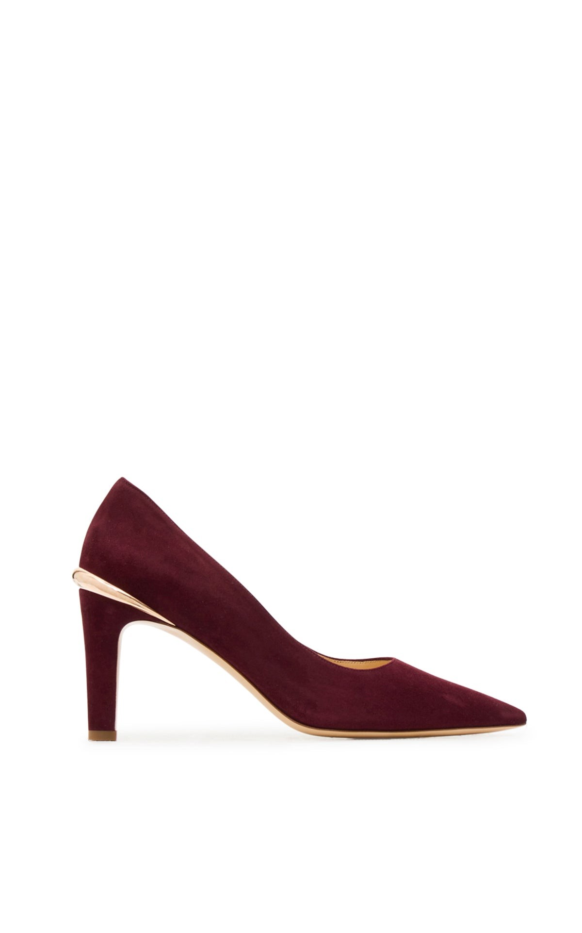 Gabriela Hearst Edwina High Heel Stiletto Pump in Plum Suede