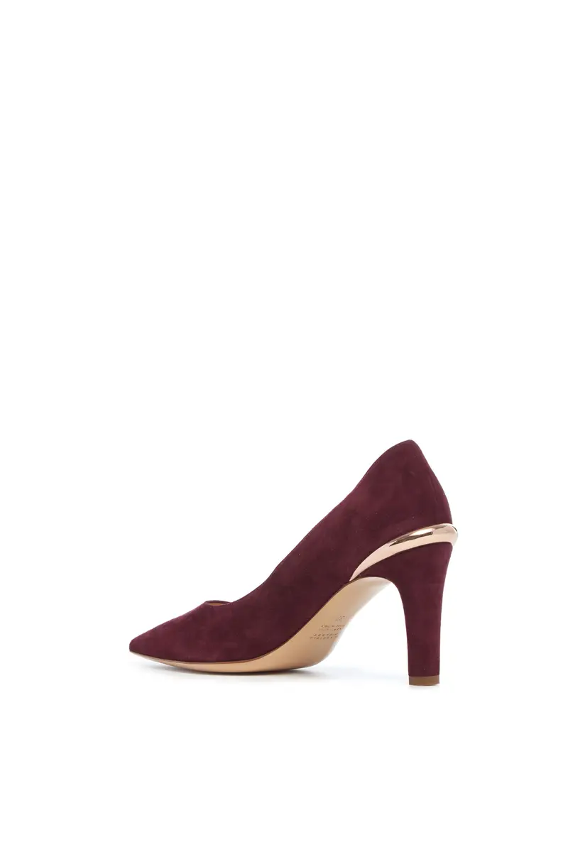 Gabriela Hearst Edwina High Heel Stiletto Pump in Plum Suede | Thumbnail 3 Gabriela Hearst Edwina High Heel Stiletto Pump in Plum Suede | Thumbnail 3