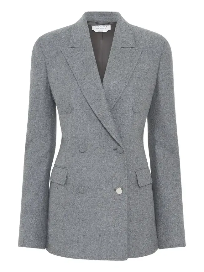 Gavin Blazer in Smoke Wool Cashmere Flannel Gavin Blazer in Smoke Wool Cashmere Flannel