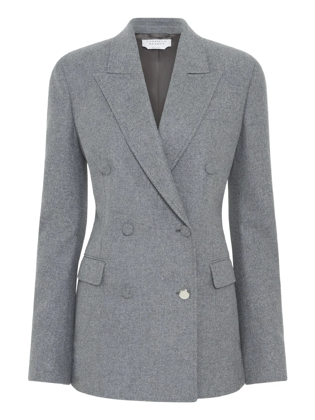 Gavin Blazer in Smoke Wool Cashmere Flannel