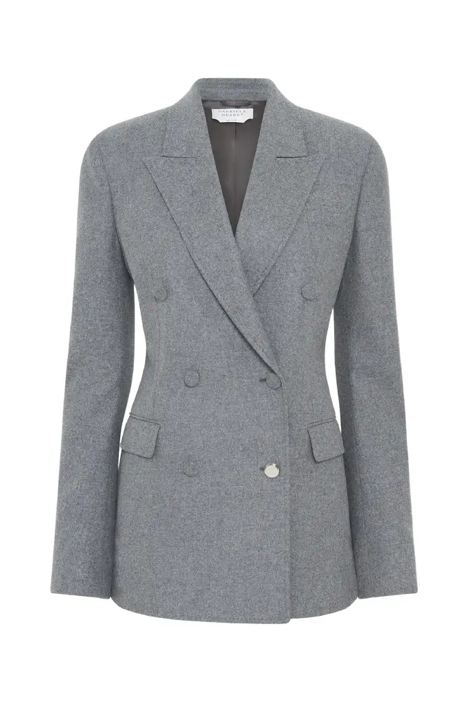 Gavin Blazer in Smoke Wool Cashmere Flannel Gavin Blazer in Smoke Wool Cashmere Flannel