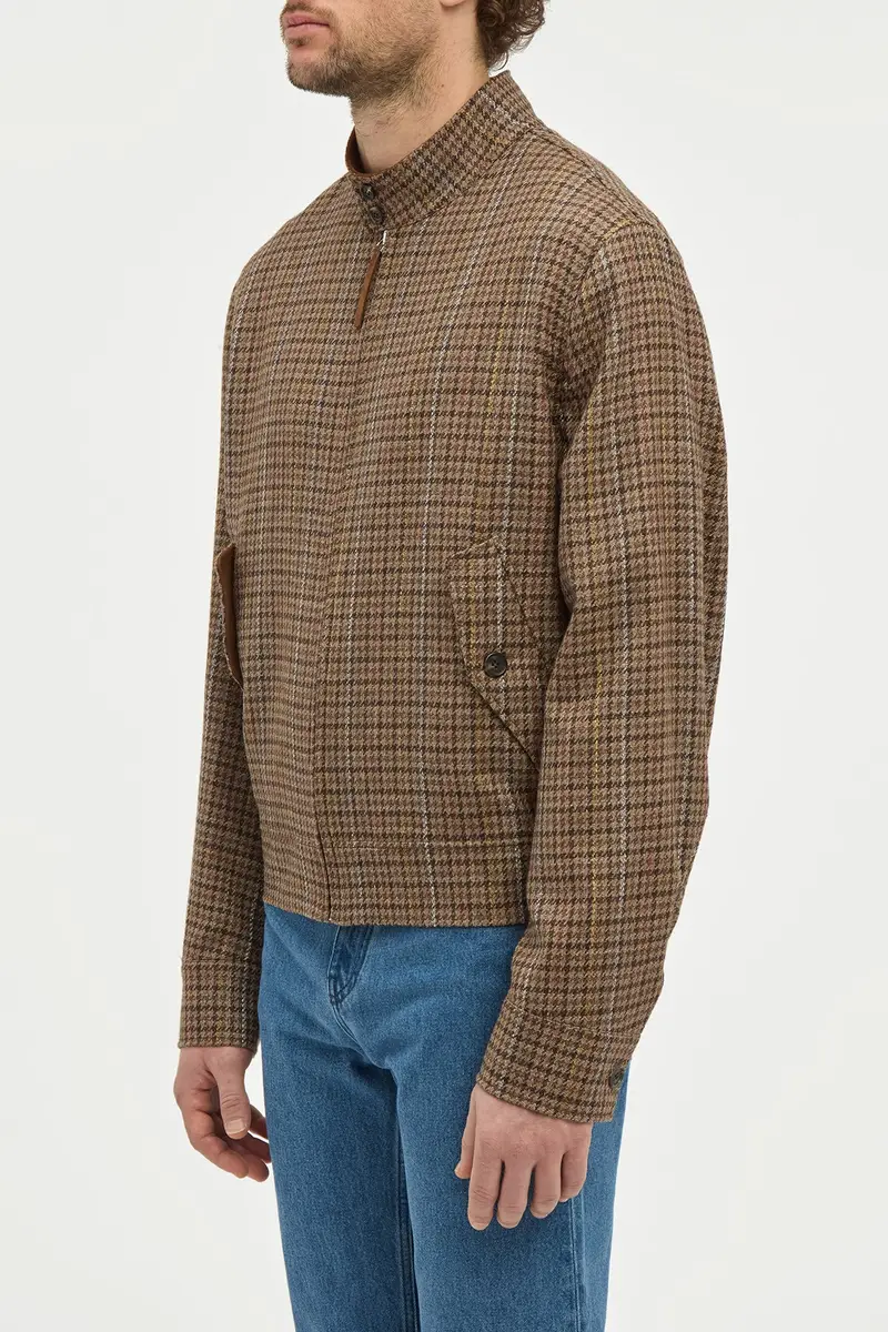 Gabriela Hearst Graham Jacket in Camel Multi Wool Silk Houndstooth | Thumbnail 4 Gabriela Hearst Graham Jacket in Camel Multi Wool Silk Houndstooth | Thumbnail 4