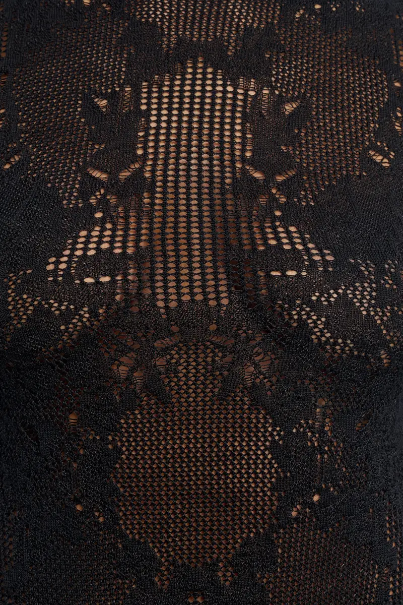 Gabriela Hearst Waite Pointelle Knit Lace Top in Black Silk Merino Wool | Thumbnail 6 Gabriela Hearst Waite Pointelle Knit Lace Top in Black Silk Merino Wool | Thumbnail 6