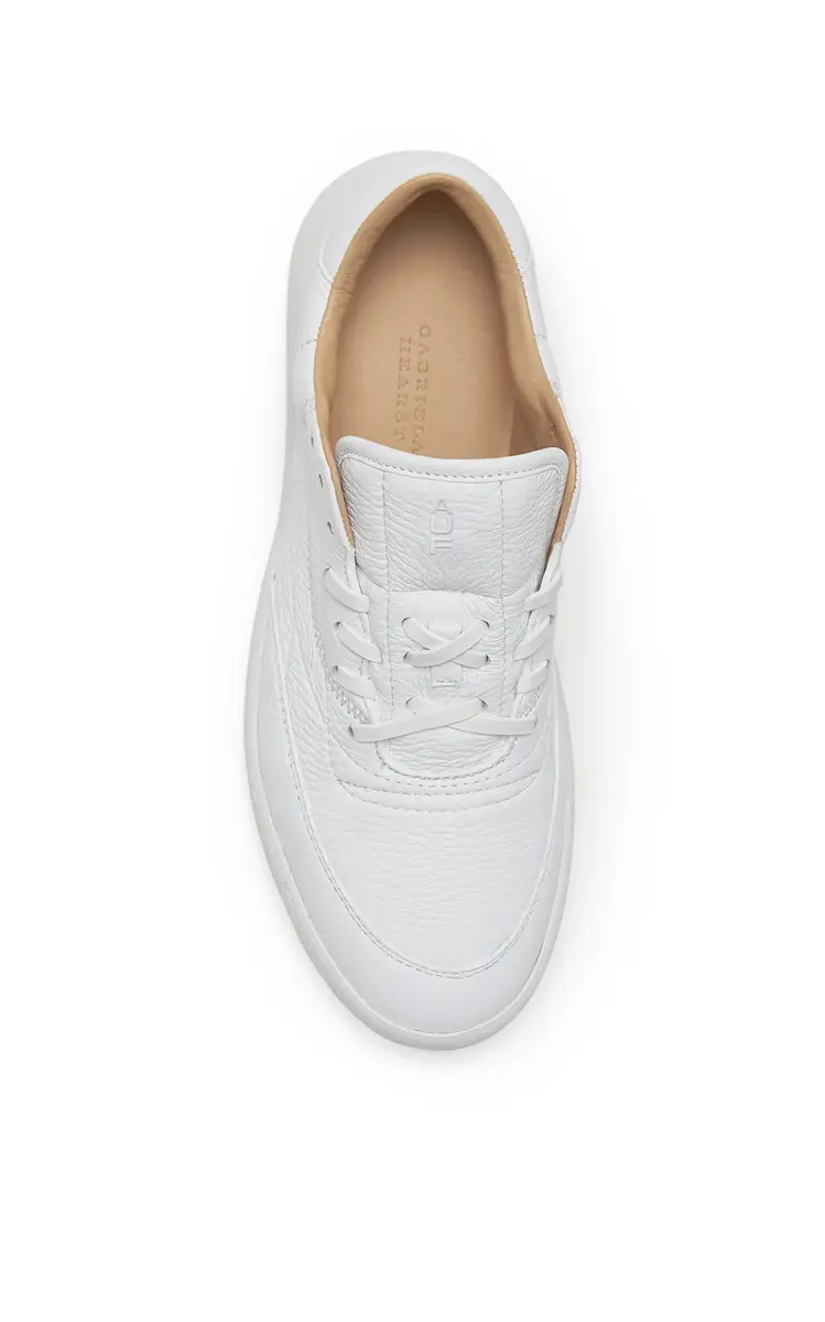 Gabriela Hearst Ohio AUF Limited Edition Slip-on Sneaker in White Textured Leather | Thumbnail 4 Gabriela Hearst Ohio AUF Limited Edition Slip-on Sneaker in White Textured Leather | Thumbnail 4