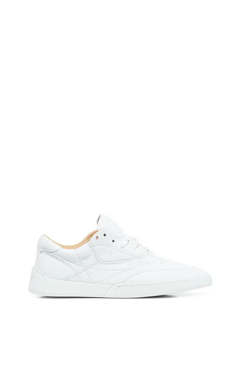 Ohio AUF Limited Edition Slip-on Sneaker in White Textured Leather