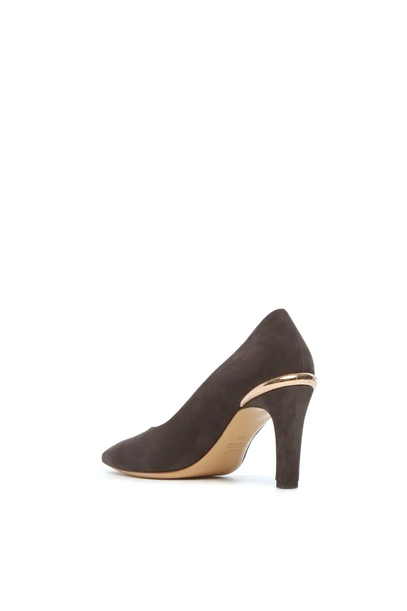 Gabriela Hearst Edwina High Heel Stiletto Pump in Dark Chocolate Suede | Thumbnail 3