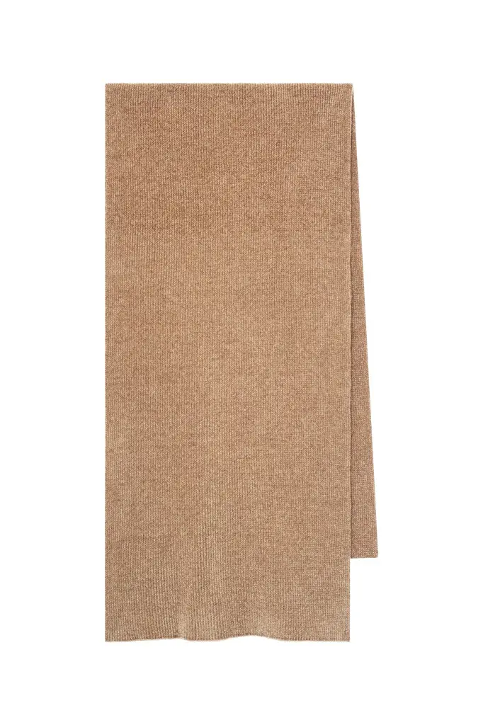 Solus Knit Scarf in Camel Silk Solus Knit Scarf in Camel Silk