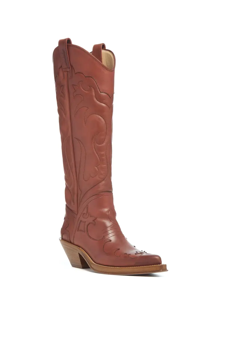 Gabriela Hearst Capitana Cowboy Boot in Tan Leather | Thumbnail 2