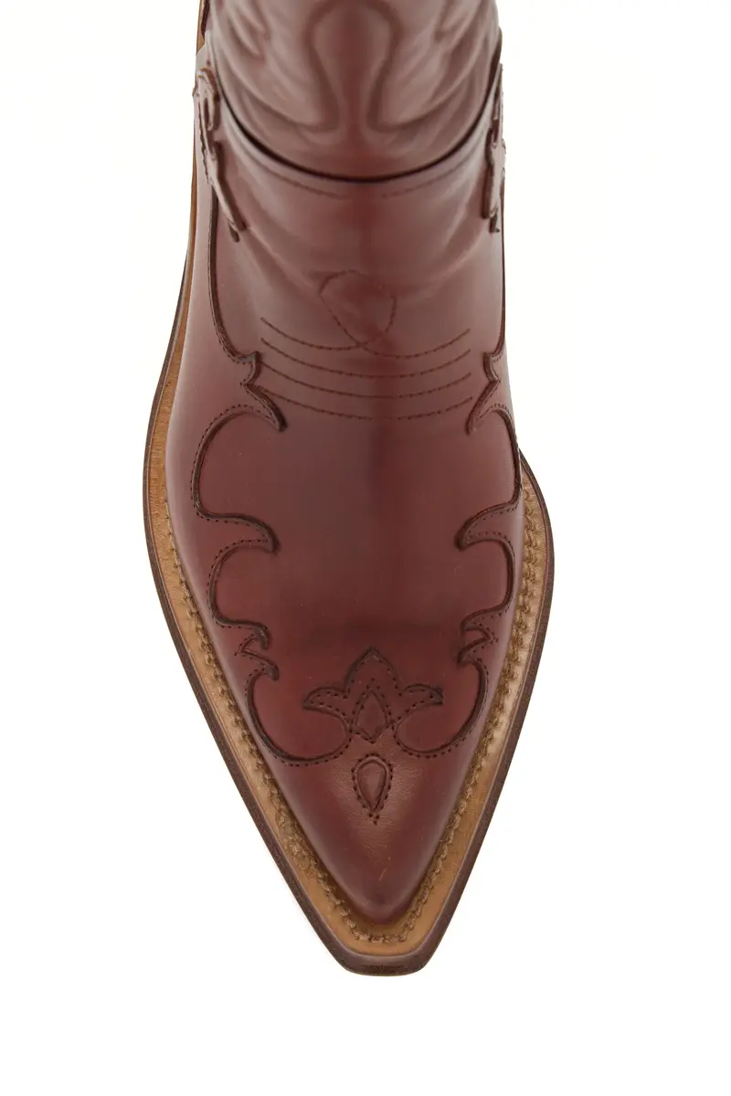Gabriela Hearst Capitana Cowboy Boot in Tan Leather | Thumbnail 4