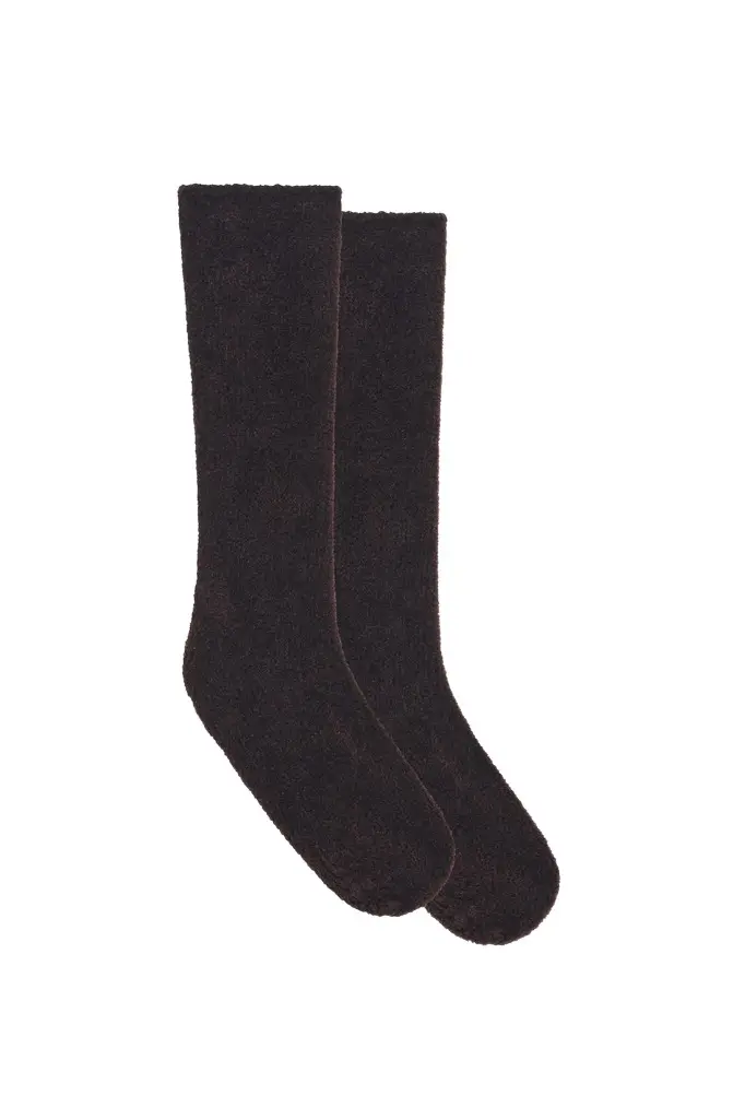 Anima Knit Socks in Chocolate Silk Anima Knit Socks in Chocolate Silk