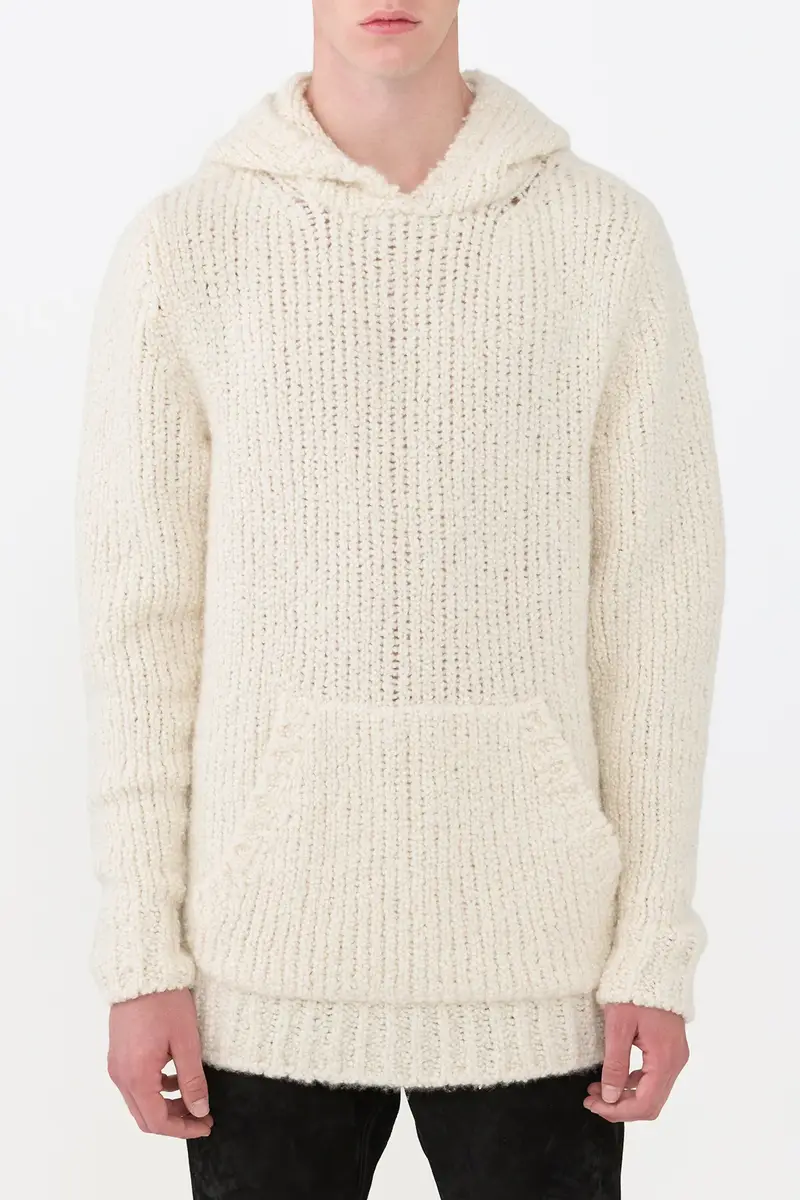 Gabriela Hearst Aditi Knit Hoodie in Ivory Cashmere Boucle | Thumbnail 3 Gabriela Hearst Aditi Knit Hoodie in Ivory Cashmere Boucle | Thumbnail 3