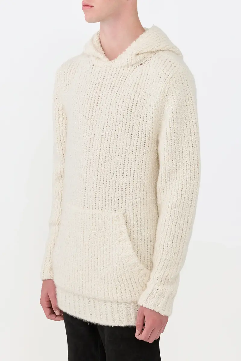 Gabriela Hearst Aditi Knit Hoodie in Ivory Cashmere Boucle | Thumbnail 4 Gabriela Hearst Aditi Knit Hoodie in Ivory Cashmere Boucle | Thumbnail 4