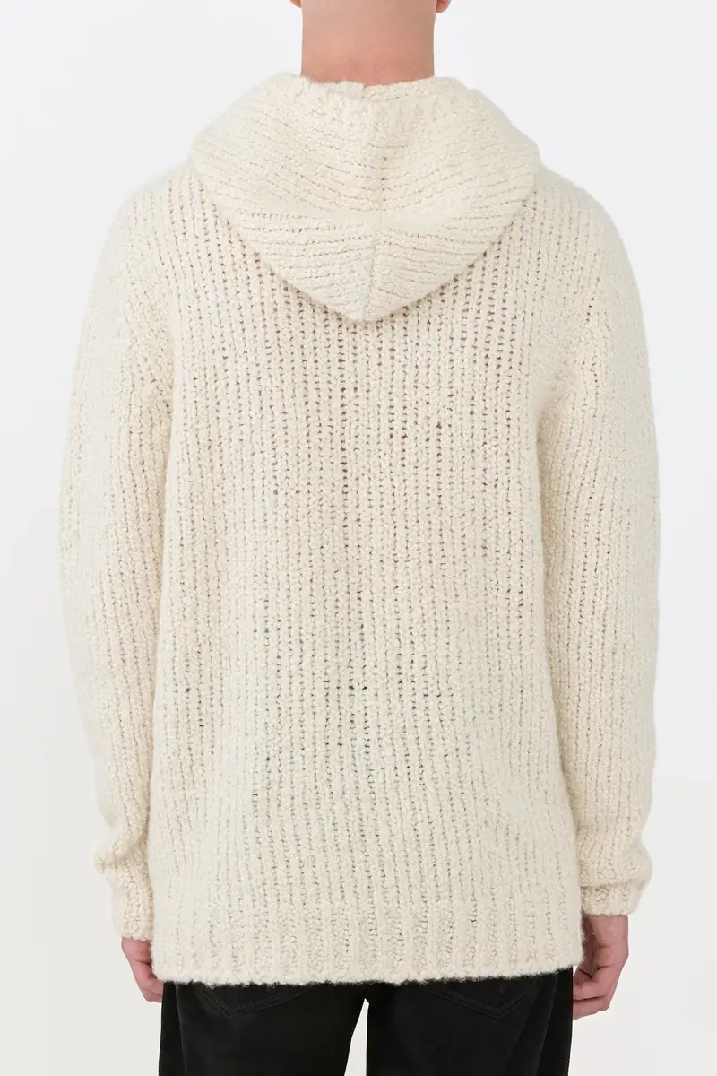 Gabriela Hearst Aditi Knit Hoodie in Ivory Cashmere Boucle | Thumbnail 5 Gabriela Hearst Aditi Knit Hoodie in Ivory Cashmere Boucle | Thumbnail 5