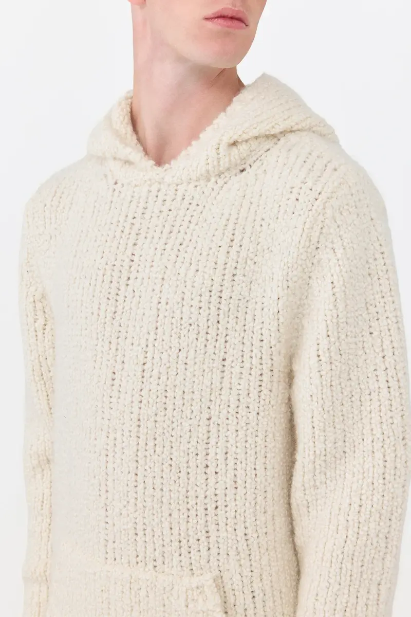 Gabriela Hearst Aditi Knit Hoodie in Ivory Cashmere Boucle | Thumbnail 6 Gabriela Hearst Aditi Knit Hoodie in Ivory Cashmere Boucle | Thumbnail 6