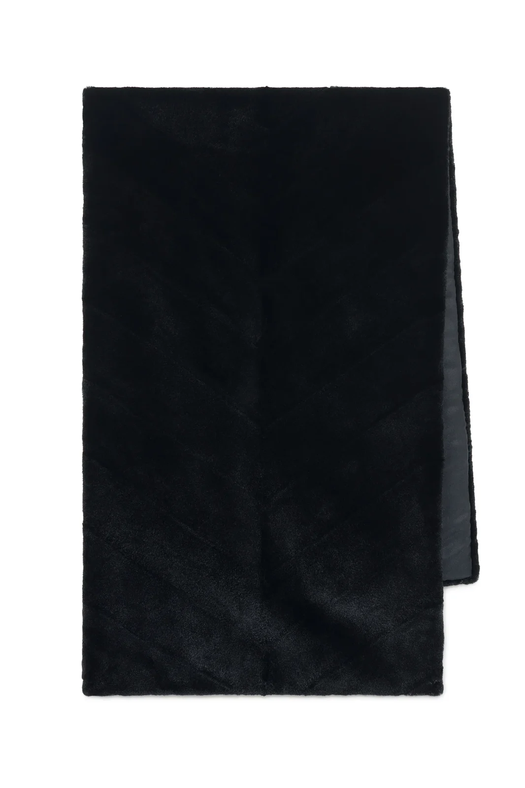 Gabriela Hearst Maccabee Scarf in Black Recycled Mink Fur