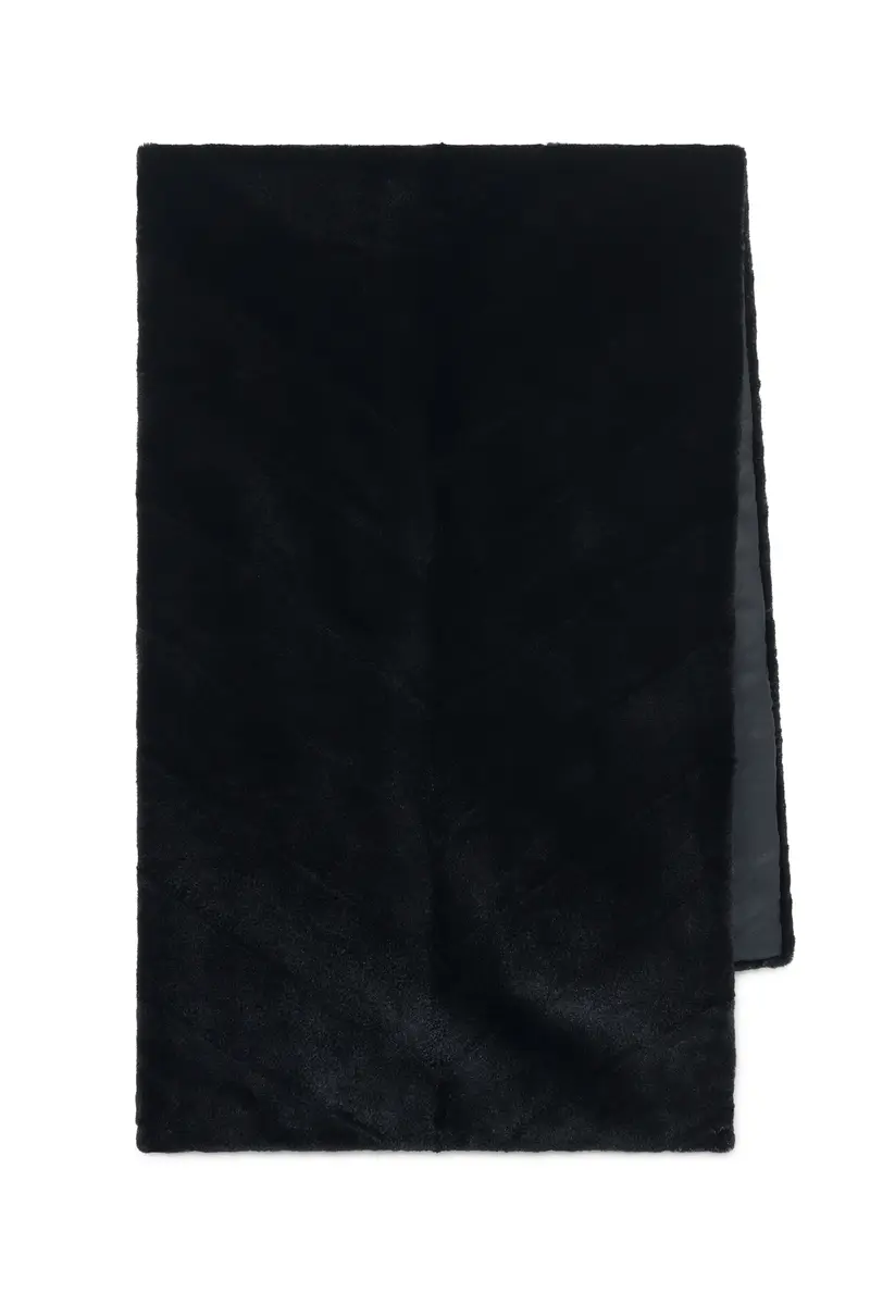 Gabriela Hearst Maccabee Scarf in Black Recycled Mink Fur
