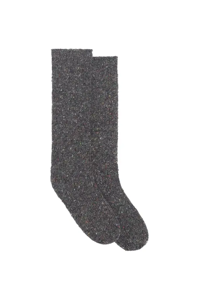 Stela Knit Socks in Charcoal Multi Cashmere Stela Knit Socks in Charcoal Multi Cashmere