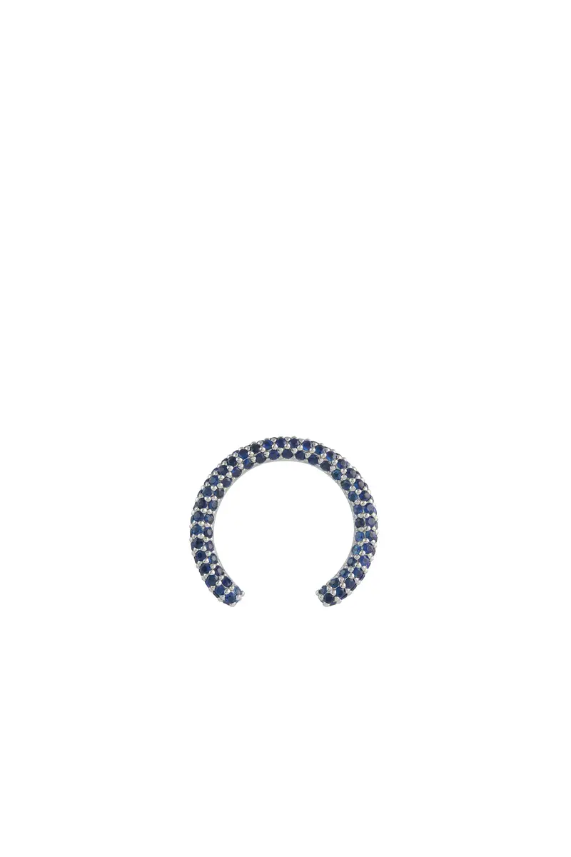Gabriela Hearst Tarot Pave Ring in 18K White Gold & Blue Sapphires | Thumbnail 4 Gabriela Hearst Tarot Pave Ring in 18K White Gold & Blue Sapphires | Thumbnail 4