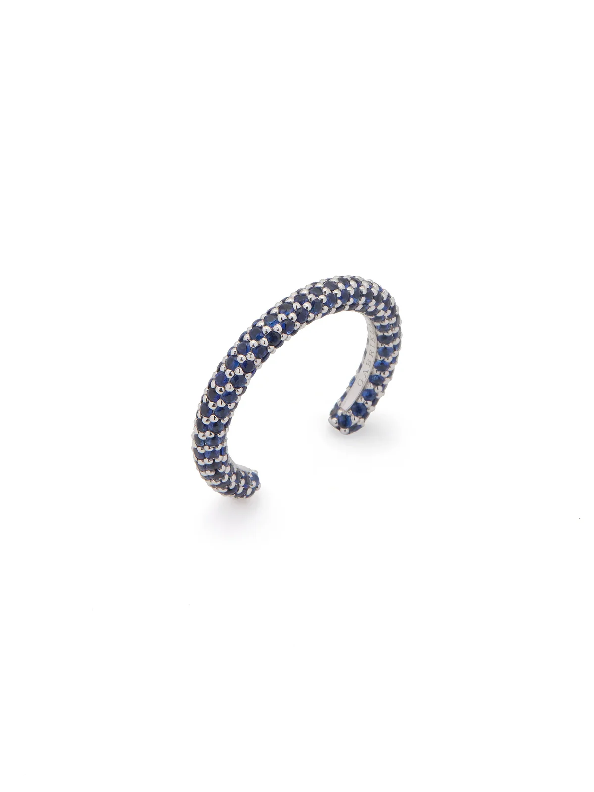 Gabriela Hearst Tarot Pave Ring in 18K White Gold & Blue Sapphires