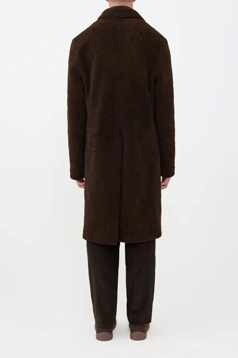 Gabriela Hearst Teddy Carcoat in Chocolate Shearling | Thumbnail 5
