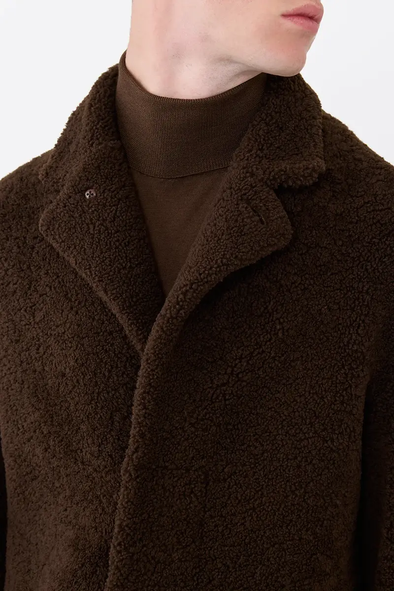 Gabriela Hearst Teddy Carcoat in Chocolate Shearling | Thumbnail 6