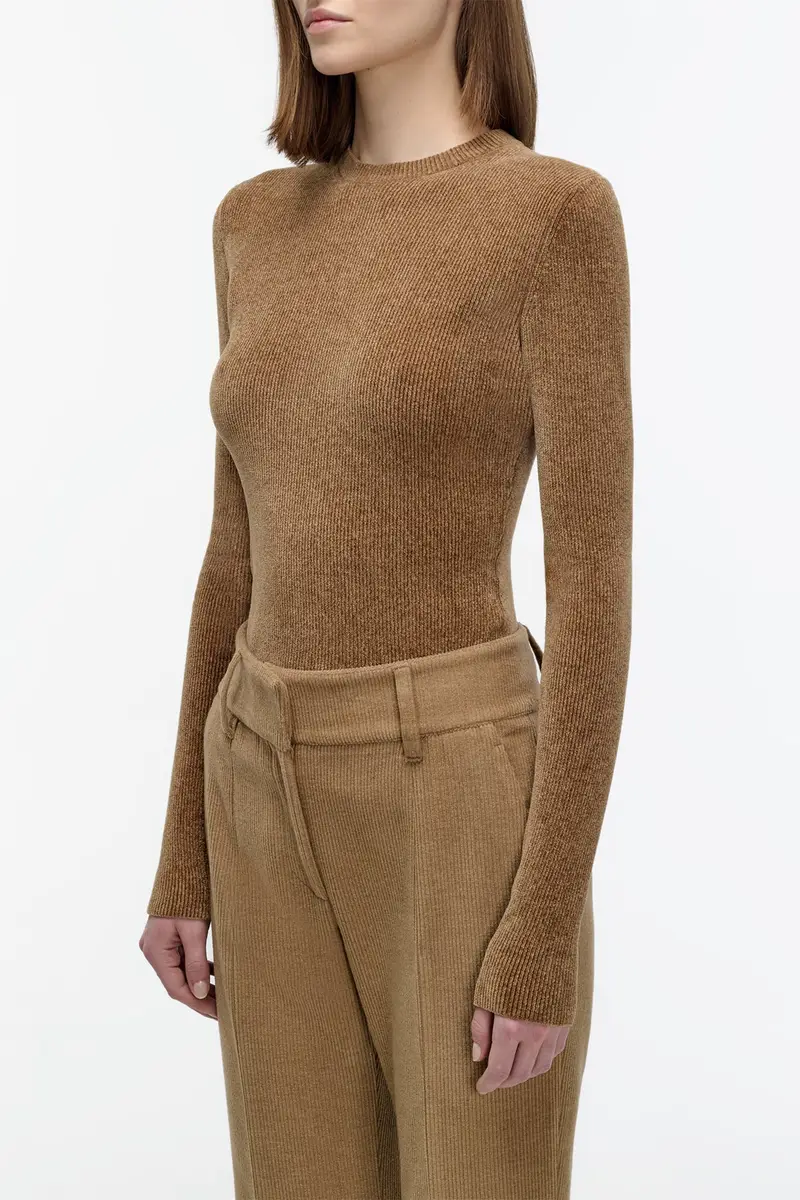 Gabriela Hearst Regent Knit Sweater in Camel Silk | Thumbnail 3 Gabriela Hearst Regent Knit Sweater in Camel Silk | Thumbnail 3