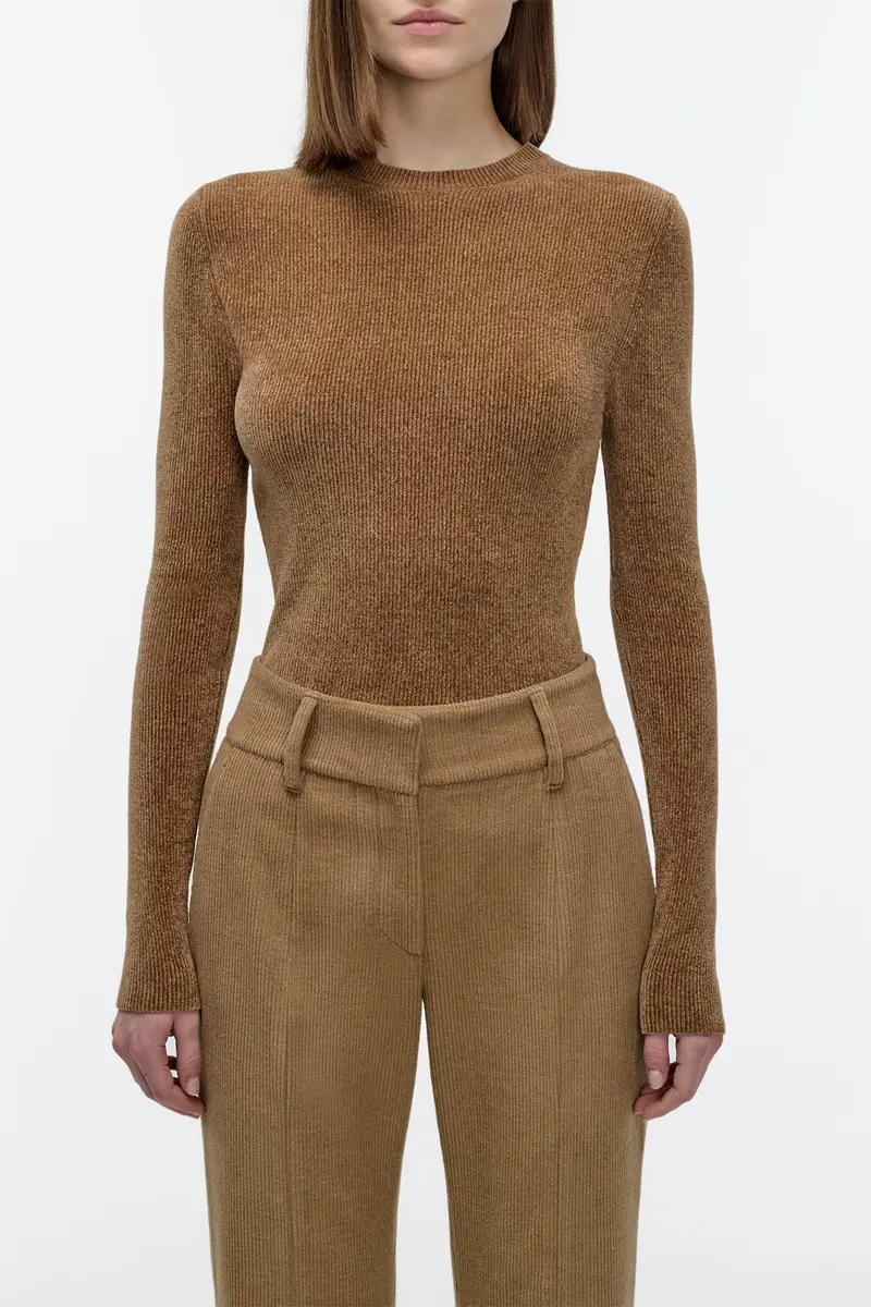 Gabriela Hearst Regent Knit Sweater in Camel Silk | Thumbnail 5 Gabriela Hearst Regent Knit Sweater in Camel Silk | Thumbnail 5