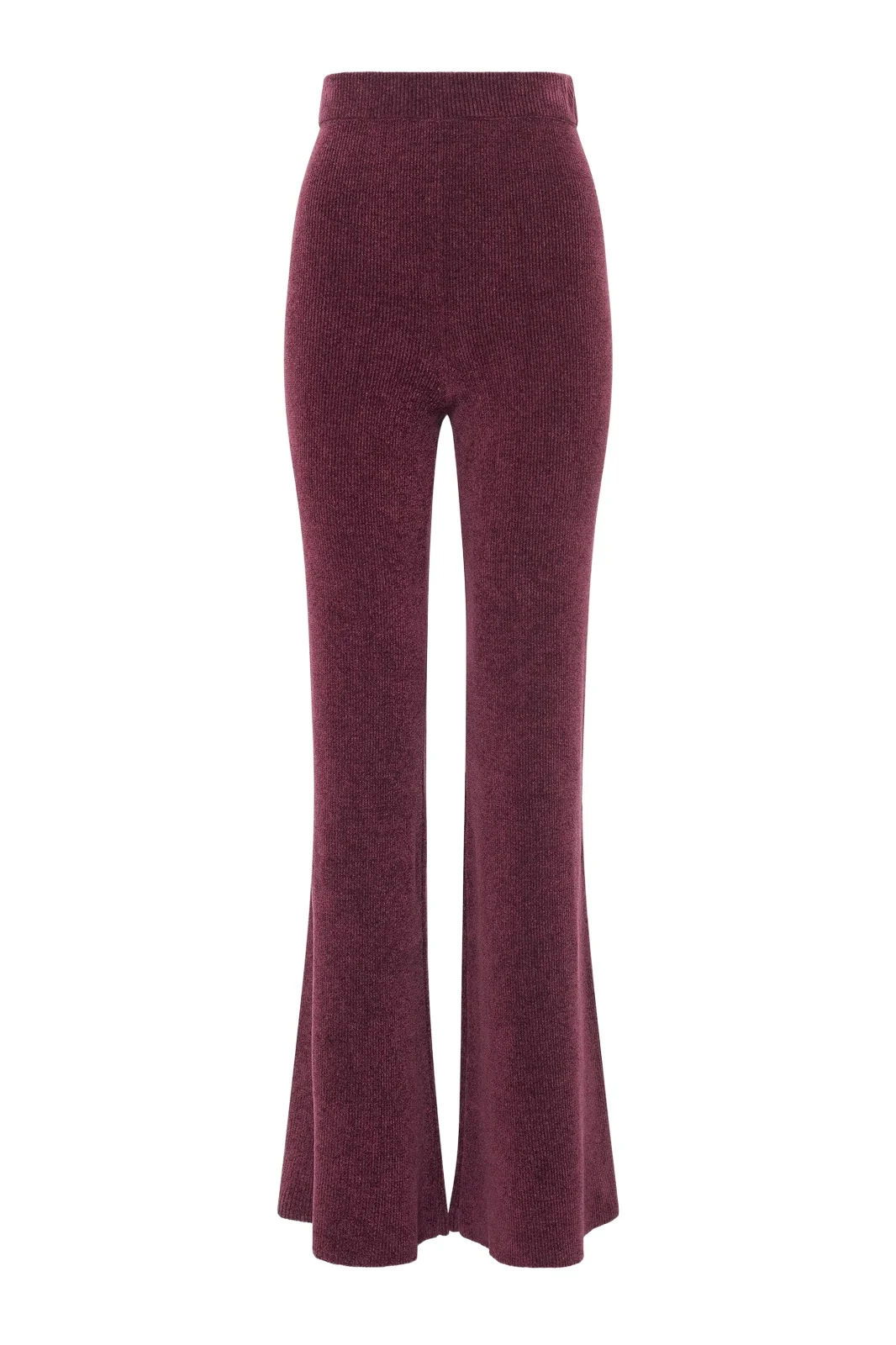 Gabriela Hearst Cypher Knit Pants in Plum Silk