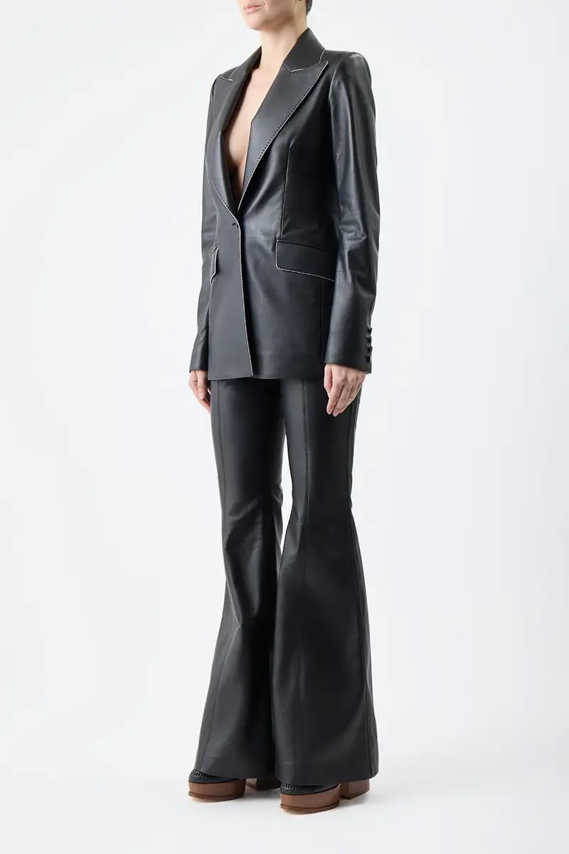 Gabriela Hearst Rhein Pant in Black Nappa Leather | Thumbnail 4 Gabriela Hearst Rhein Pant in Black Nappa Leather | Thumbnail 4