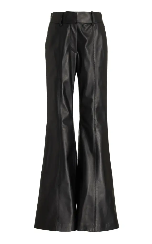 Gabriela Hearst Rhein Pant in Black Nappa Leather